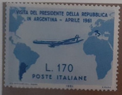 ITALIA REPUBBLICA 1961 VISITA DEL PRESIDENTE GRONCHI LIRE 170 - 1961-70: Mint/hinged