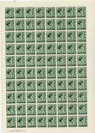 Australia 1949 Queen Elizabeth 1.5d Green In Complete Double Pane Sheet Of 160, SG 236 (few Split Perfs) U/m - Ongebruikt