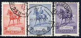 Australia 1935 KG5 Silver Jubilee Set Of 3 With Circular Cancel, SG156-58 - Ongebruikt