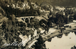 Rarität Ziegenrück Th. Viadukt Brücke Wohnhäuser Sw 25.2.1963 - Ziegenrück