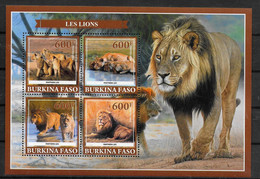 BURKINA FASO   Feuillet N°    * *   Lions - Autres & Non Classés