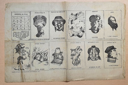 Affichette Vendue Par Les Sourds-muets Dans Les Années 1900 - Devinettes énigmes Retrouvez Un Personnage - Alphabet - Unclassified