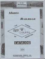 Catalogue IMP 1970s 30th International Models INC. Model Railroad TAKARA - Englisch