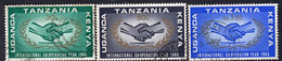 Kenya, Uganda & Tanzania 1965 International Cooperation Year ICY 3 Values, Used, SG 219/21 (BA2) - Kenya, Uganda & Tanzania