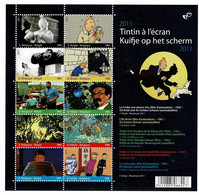 Belg. 2011 COB/OBP 4165/74**, Yv 4146/55**, Mi 4211/20** MNH Kuifje Op Het Scherm / Tintin à L'écran. - Unused Stamps