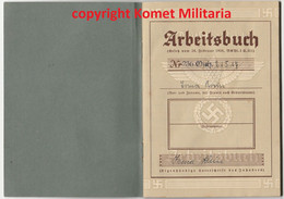 Arbeitsbuch Female Worker Reichsbahn Oschersleben-Merzig - 1939-45