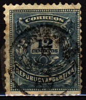 Argentina 1885 Mi 49B Letter And Posthorn - Oblitérés