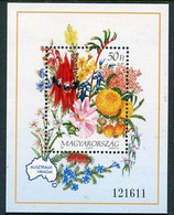 HUNGARY 1992 Flowers Of Australia Block MNH / **.  Michel Block 223 - Blocs-feuillets