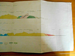 Topografia  Appennino Da Massa Carrara A Modena E Da Livorno A Forlì -(metà 800) - Andere Pläne