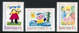 HUNGARY 1992 Children's Drawings MNH / **.  Michel 4197-99 - Unused Stamps