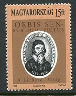 HUNGARY 1992 Komensky (Comenius) Quatercentenary MNH / **.  Michel 4188 - Unused Stamps