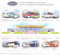 2011. Kyrgyzstan, Cars & Buses, Sheetlet Perforated,,  Mint/** - Kirgisistan