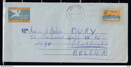 Aerogram Van Durban Naar Bruxelles (Belgie) - Lettres & Documents