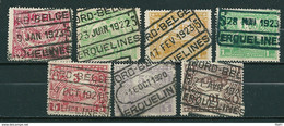 Lot Van 7 Zegels Gestempeld NORD BELGE - ERQUELINES - Nord Belge