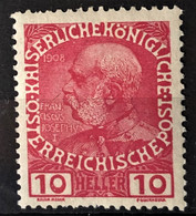 AUSTRIA 1908 - MNH - ANK 144 - 10h - Nuovi