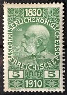 AUSTRIA 1910 - MNH - ANK 164 - 5h - Ongebruikt