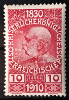 AUSTRIA 1910 - MLH - ANK 166 - 10h - Unused Stamps