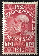 AUSTRIA 1910 - MLH - ANK 166 - 10h - Nuovi