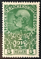 AUSTRIA 1914 - MNH - ANK 178 - 5h - Nuovi