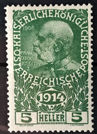 AUSTRIA 1914 - MLH - ANK 178 - 5h - Nuovi