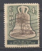 Cuba,1956, Campana "grito De Yara", Usados - Gebraucht