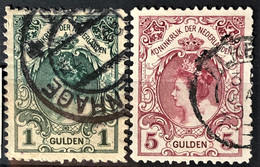 NETHERLANDS 1898-1905 - Canceled - Sc# 83, 85 - Wilhelmina - Gebruikt