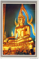 BANGKOK, MARBLE TEMPLE STATUE OF LORD BUDDHA IN WAD BENCHAMABOPHITR,  NICE STAMP - Buddhismus