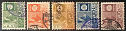 JAPAN 1930/37- Canceled - Sc# 171-176, 175a - Usati