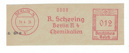 Briefausschnitt AFS - Berlin 1936 R. Schering Chemikalien - Francotyp D - Pharmacy