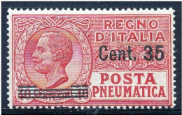 FF1 1927 Posta Pneumatica 35 Su 40 Cent. Sassone N. 11 MNH** - Pneumatische Post