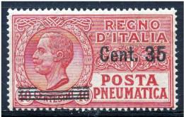 FF1 1927 Posta Pneumatica 35 Su 40 Cent. Sassone N. 11 MNH** - Poste Pneumatique