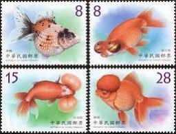 Taiwan 2021 Aquatic Life Stamps – Goldfish  (III) Marine Life Fauna Fish - Unused Stamps