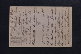 FRANCE - Étiquette Commerciale Sur Carte Précurseur De Perpignan Pour Lyon En 1876, Affranchissement Sage 15ct - L 97163 - Precursor Cards
