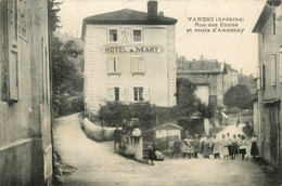 Vanosc * La Rue Des écoles Et Route D'annonay * Hôtel MARY - Other & Unclassified