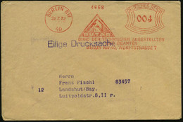 BERLIN NW/ 40/ BUTAB/ BUND DER TECHNISCHEN ANGESTELLTEN/ U.BEAMTEN.. 1932 (28.7.) AFS = Hand Mit Hammer, Zirkel (= Gewer - Autres & Non Classés