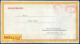 BERLIN SW 11/ Ak/ DEUTSCHES/ REICH 1938 (23.4.) PFS 4 Pf. Achteck Direkt Auf SHELL-Landkarte "Deutschland Ist Schön!" Fr - Auto's