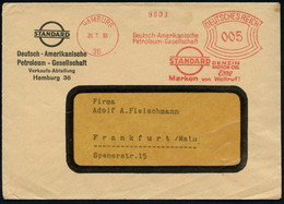 HAMBURG/ 36/ Deutsch-Amerikanische/ Petroleum-Gesellschaft/ STANDARD/ BENZIN/ MOTOR OEL/ Esso.. 1933 (28.7.) AFS (Logo)  - Auto's