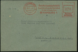 (24) HAMBURG 1/ Reichsbankleitstelle/ Hauptverwaltung Der Reichsbank/ Für Die Britische Zone 1946 (26.11.) Seltener, Apt - Non Classés