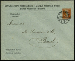 SCHWEIZ 1921 (30.6.) PU 3 C. Tellknabe, Orange: Schweiz. Nationalbank.. Statistisches Bureau , Schw. 1K: ZÜRICH/1/P.P.,  - Non Classés