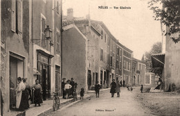 Le Teil * Mélas * Rue Et Vue Générale Du Village * Café * Villageois - Le Teil