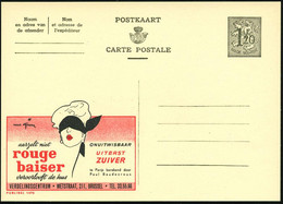 BELGIEN 1954 1,20 F. Reklame-P. Löwe, Oliv: Rouge Biaser/veroorlooft De Kus.. (Frauenkopf Mit Augenbinde, Roter Mund) Fl - Chimie