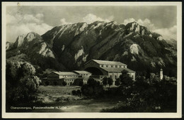 OBERAMMERGAU/ ***/ JUBILÄUMS-/ PASSIONSSPIELE... 1934 (6.9.) MWSt = Kreuz Mit Schweißtuch , S/w.-Foto-Ak.: Passionstheat - Cristianesimo