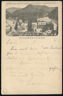 ALLERHEILIGEN-KLOSTER 1894 (3.6.) 1K-Segment Auf S/w.-Ak-Vorläufer: ALLERHEILIGEN Mit Kloster-Ruine , Bedarf - KLÖSTER & - Abbeys & Monasteries