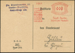 BERLIN-NEUKÖLLN/ 1/ Besucht Die/ Ausstellung/ Altes/ Berlin/ Funk-/ Turm../ ..Bez.Amt Neukölln 1930 (3.6.) Seltener AFS  - Otros & Sin Clasificación