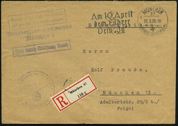 MÜNCHEN/ 37/ A/ HDB/ Am 10.April/ Dem Führer/ Dein "Ja" 1938 (31.3.) Seltener MWSt = Abstimmung Zum Österreich-"Anschluß - Autres & Non Classés