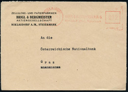 ÖSTERREICH 1946 (Sept.) Aptierter, Ehem. "Ostmark"-AFS Francotyp "Reichsadler" (= Entfernt + Inschrift "Deutsches Reich" - Autres & Non Classés