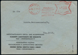 BÖHMEN & MÄHREN 1944 (24.7.) AFS Francotyp: PRAG 1/ PRAHA 1/Wirtschaftsgruppe/Gross-u.Aussenhandel.. Auf Entspr. Zweispr - Altri & Non Classificati