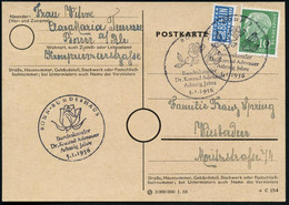 BONN I/ Bundeskanzler/ Dr.Konred Adenauer/ Achtzig Jahre 1956 (5.1.) SSt = 2 Rosen + SSt.: BONN - B U N D E S - H A U S  - Otros & Sin Clasificación