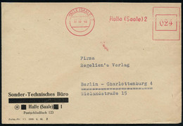 HALLE (SAALE) 2/  Halle (Saale) 2 1946 (17.10.) Aptierter AFS Francotyp "Reichsadler" = Entfernt + Inschrift "Deutsche R - Andere & Zonder Classificatie