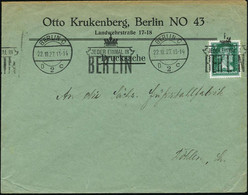 BERLIN C/ D2c/ JEDER EINMAL IN/ BERLIN 1927 (27.9.) BdMWSt = Brandenbg. Tor , Glasklar Gest. Fiirmen-Bf. (Bo.98 Bd , Ers - Monumenti